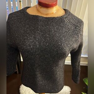 Helmut Lang Charcoal Crew Neck Sweater